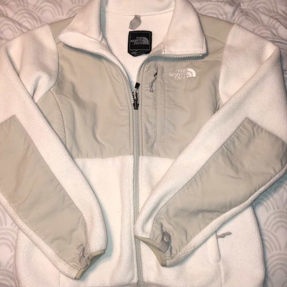 White north face jacket
